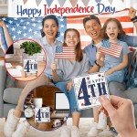 4th of July Fireworks Wooden Plaque Sign