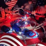 Patriotic Flip Flop String Lights for Celebrations