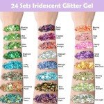Red Chunky Body Glitter Gel for Festivals