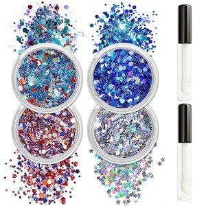 Colorful Chunky Body Glitter for Festive Looks