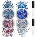 Colorful Chunky Body Glitter for Festive Looks