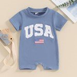 Fourth of July Baby Romper Outfit (3-6 Months)