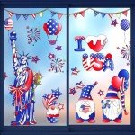 Patriotic 4th of July Window Clings - Removable Stickers