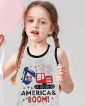 Patriotic 4th of July Tank for Toddler Boys