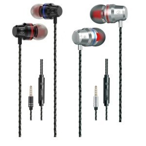 Metal Earbuds with Microphone - 2 Pack