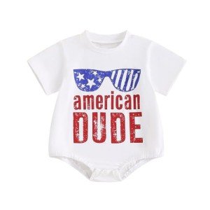 Cute Baby Fourth of July Outfit Romper
