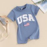 Fourth of July Baby Romper Outfit (3-6 Months)