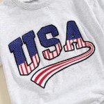 4th of July Baby Outfit - Retro USA Romper