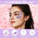Red Chunky Body Glitter Gel for Festivals