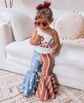 Toddler Girl 4th of July Outfit Set