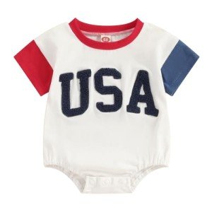 Fourth of July Baby Romper - USA Design