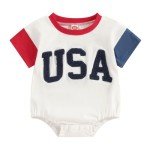 Fourth of July Baby Romper - USA Design