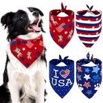 American Flag Bandanas for Dogs and Cats - 4 Pack