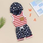Baby Boy 4th of July Outfit - Flag Tank & Shorts