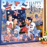 Patriotic Star Window Clings for 4th of July