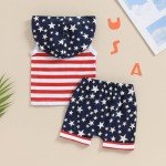 Baby Boy 4th of July Outfit - Flag Tank & Shorts