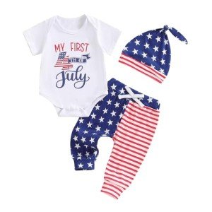 Baby Boys’ 4th of July Outfit Set