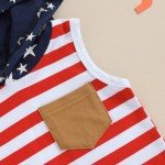 Baby Boy 4th of July Outfit - Flag Tank & Shorts