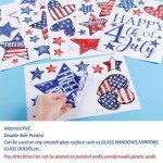 Patriotic Star Window Clings for 4th of July