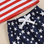 Baby Boy 4th of July Outfit - Flag Tank & Shorts
