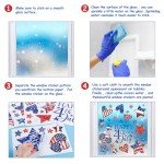 Patriotic Star Window Clings for 4th of July