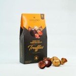 Caramel-Filled Dark Chocolate Truffles – 10 Count