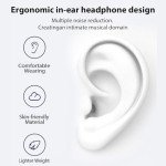 2-Pack Wired Earbuds with Microphone - Black & White