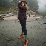 Black High Waisted Leggings with Pockets for Women