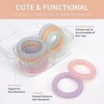 10-Pack Spiral Hair Ties - Stylish & Damage-Free