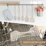 Silicone Cooking Utensils Set of 5 - Khaki
