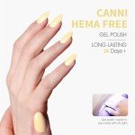Pastel Yellow Gel Nail Polish for DIY Manicures