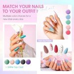 30PCS Gel Nail Polish Set - Classic Colors & Coats