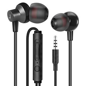 Wired Headphones with Mic for All 3.5mm Devices