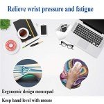 Colorful Marble Ergonomic Mouse Pad with Wrist Support