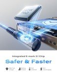 10FT Right Angle USB C to USB C Cable