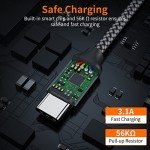 2m Braided USB-C Cable for Fast Charging