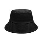 Black Cotton Bucket Hat for Summer Fun