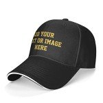 Personalized Adjustable Black Baseball Caps for Everyone
