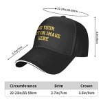Personalized Adjustable Black Baseball Caps for Everyone