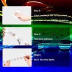 20ft RGB Remote Control LED Strip Lights
