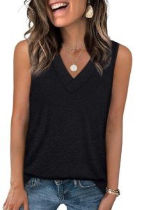 Women’s Casual V-Neck Loose Fit Tank Top