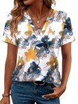 Plus Size Floral Summer Tops for Women
