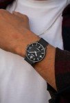 Men's Waterproof Minimalist Analog Watch - Black