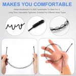5-Pack Non-Slip Black Hair Bands for Everyone