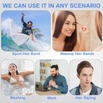 5-Pack Non-Slip Black Hair Bands for Everyone