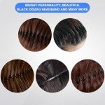 5-Pack Non-Slip Black Hair Bands for Everyone