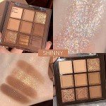 Neutral Brown Eyeshadow Palette - 9 Color Set