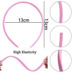 26 Colorful Satin Headbands Set for Girls