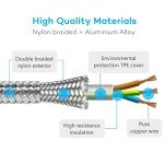 4FT 4-in-1 Nylon Braided Charging Cable (2-Pack)