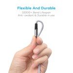 4FT 4-in-1 Nylon Braided Charging Cable (2-Pack)